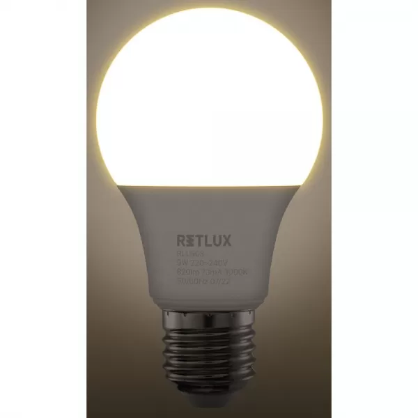 RLL 603 A60 E27 bulb 9W WW D RETLUX