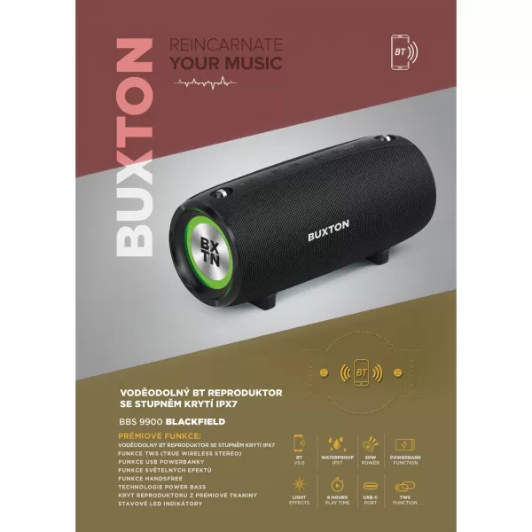 BBS 9900 BLACKFIELD BT SPEAKER BUXTON