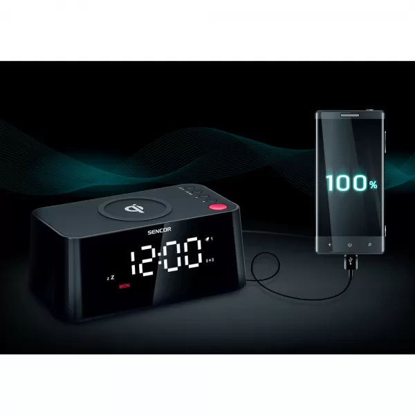 HODINY S NABÍJEČKOU SENCOR SDC 7600 Qi