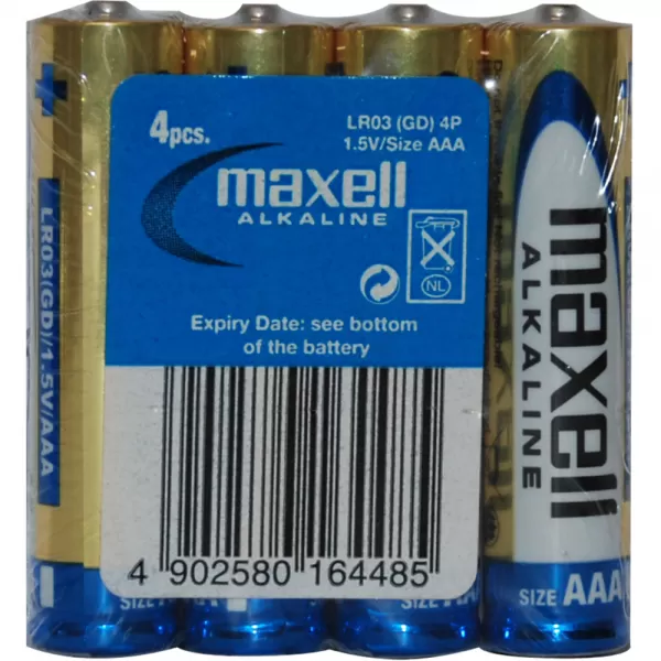 LR03 4S ALK 4x AAA (R03) SHRINK MAXELL