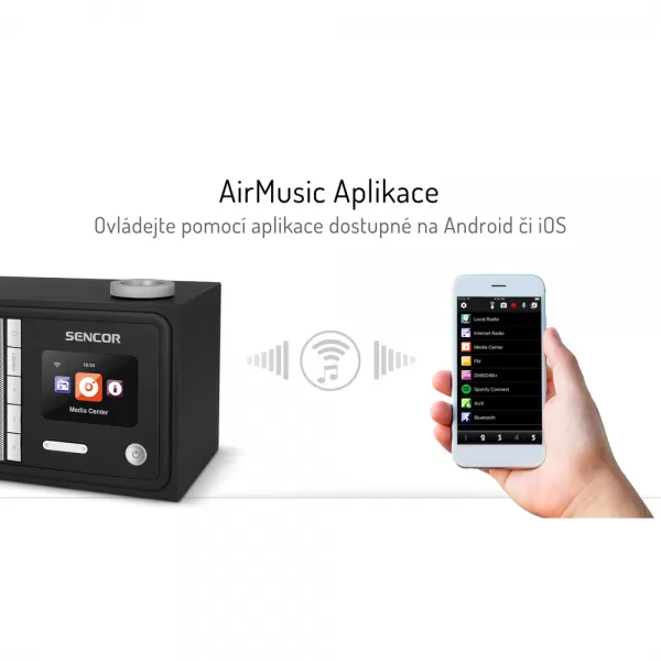 SIR 5000WDB INTERNETOVÉ RADIO SENCOR