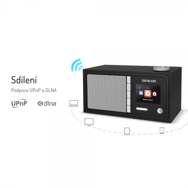 SIR 5000WDB INTERNETOVÉ RADIO SENCOR