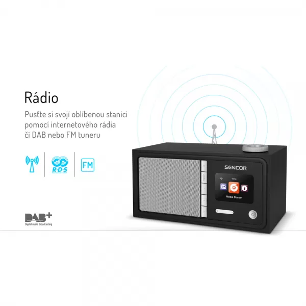 SIR 5000WDB INTERNETOVÉ RADIO SENCOR