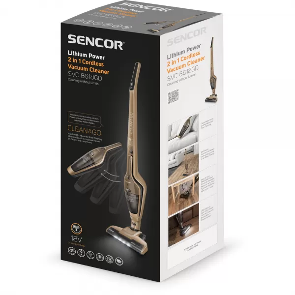 Tyčový vysavač 2 v 1 SENCOR SVC 8618GD