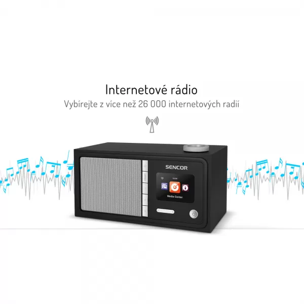 SIR 5000WDB INTERNETOVÉ RADIO SENCOR
