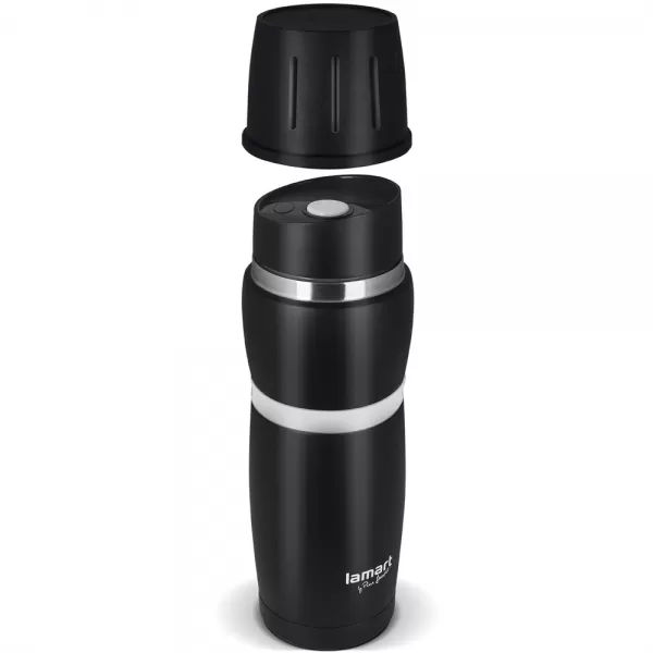 TERMOSKA 480 ČERNÁ/BÍL CUP LAMART LT4052