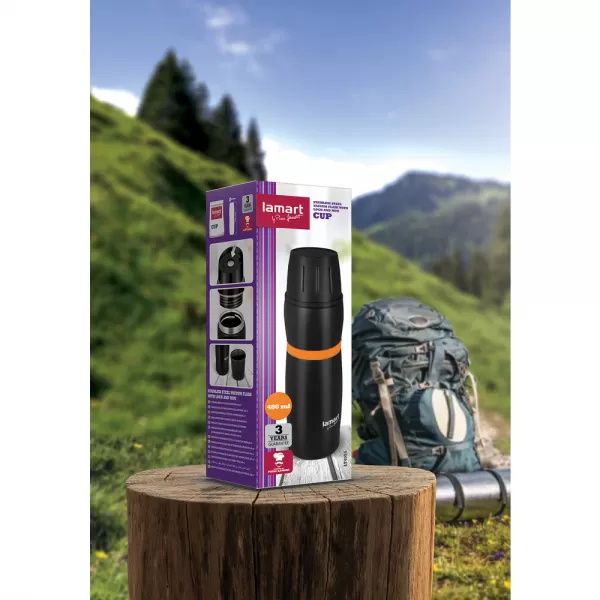TERMOSKA 480 ČERN/ORAN CUP LAMART LT4054
