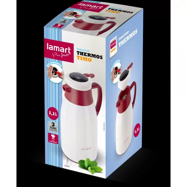 LT4082 TERMOSKA STOLNÍ 1,1L TIMO LAMART