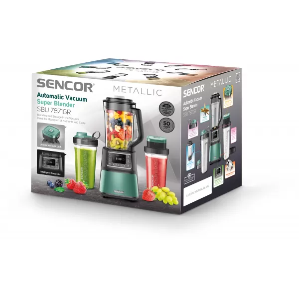 Vakuový mixér SENCOR SBU 7871GR + Váha Sencor SKS 5020