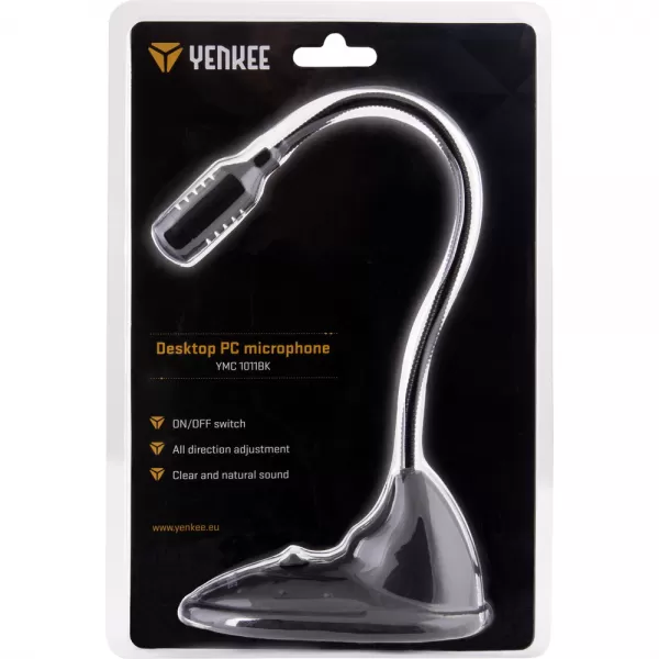 Stolní mikrofon k PC YENKEE YMC 1011BK
