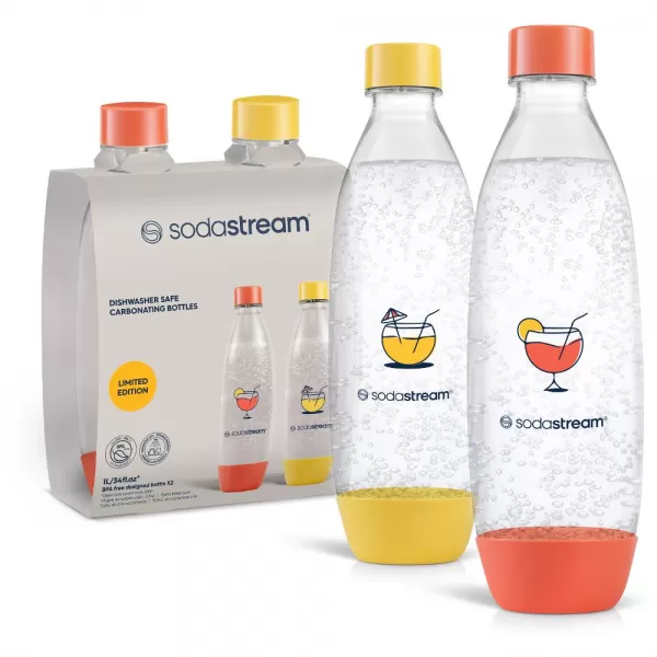 LAHVE DO MYČKY SodaStream FUSE ORANGE/YELLOW 2x1l