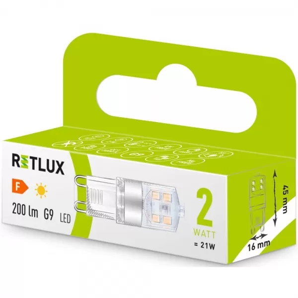 RLL 468 G9 2W LED mini WW RETLUX