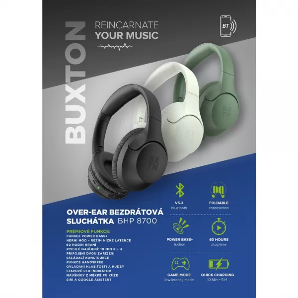 BHP 8700 GREEN SLUCHÁTKA BT BUXTON