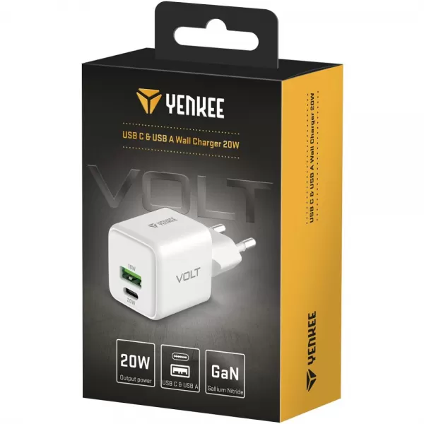YAC G38 VOLT Nabíječka 18+20W GaN YENKEE