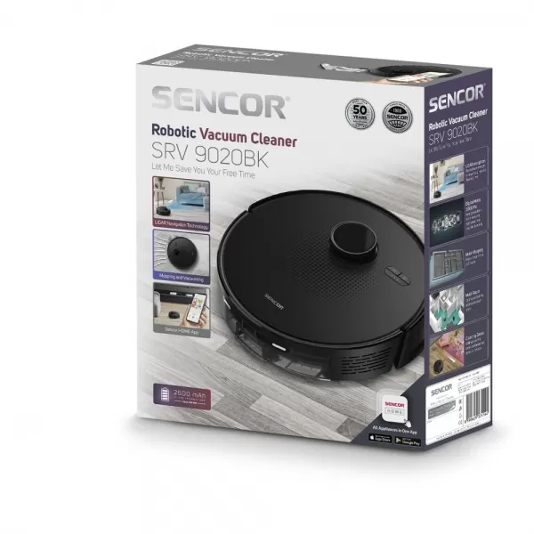 Robotický vysavač SENCOR SRV 9020BK