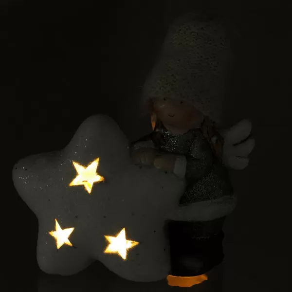 Keramický anděl s hvězdou 1 LED RETLUX RXL 512