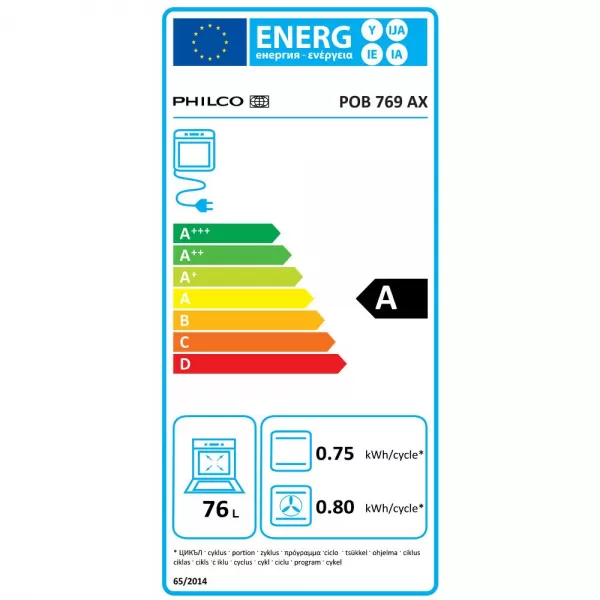 VESTAVNÁ TROUBA PHILCO POB 769 AX