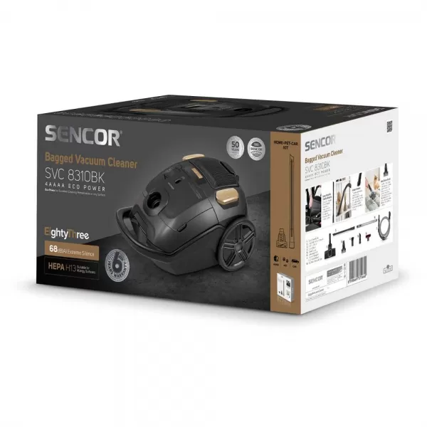 Vysavač SENCOR SVC 8310BK 4AAAA EcoPower