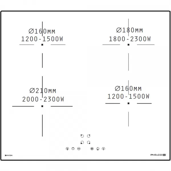 Indukční varná deska PHILCO PHD 640 GPB