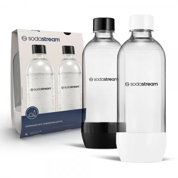 LAHVE DO MYČKY SodaStream JET BLACK&WHITE 2x1l
