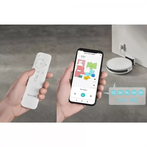 Robotický vysavač SENCOR SRV 7450WH