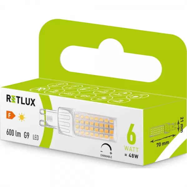 RLL 669 G9 6W LED STMIV. WW RETLUX