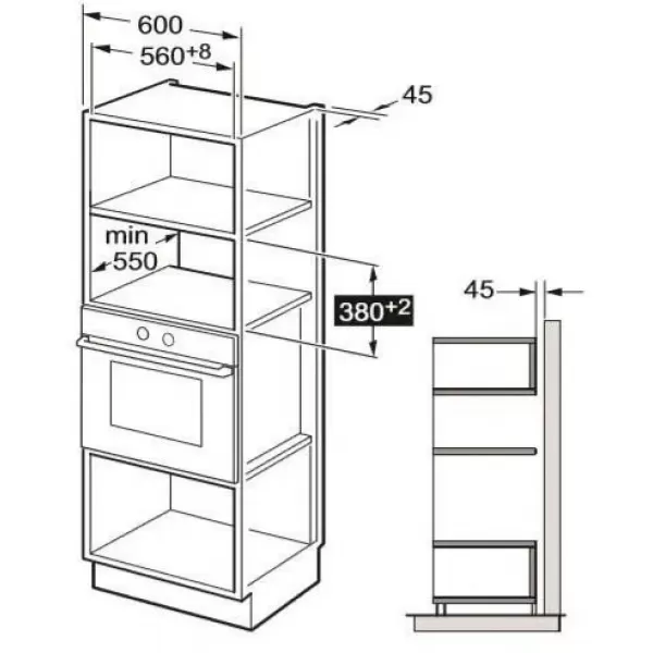 Vestavná mikrovlnná trouba PHILCO PMD 258 BIX