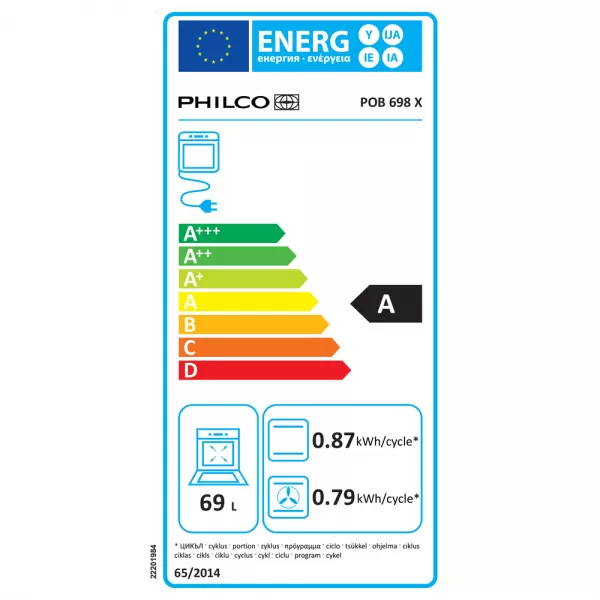 Vestavná trouba PHILCO POB 698 X