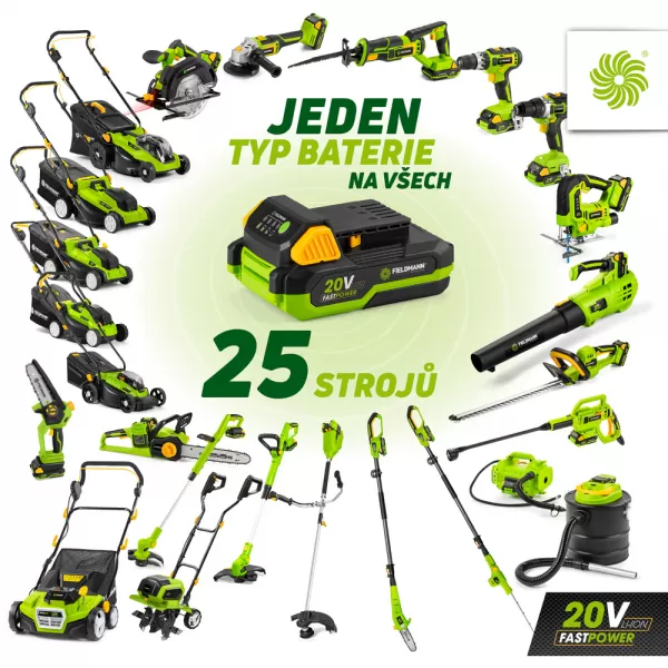 Sekačka FIELDMANN FZR 70435-0 + 2x Akumulátor 2Ah + Nabíječka