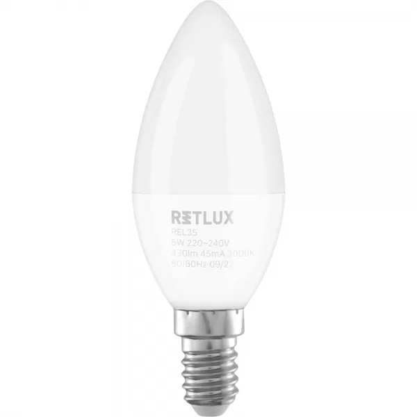 REL 35 LED C37 4x5W E14 WW RETLUX