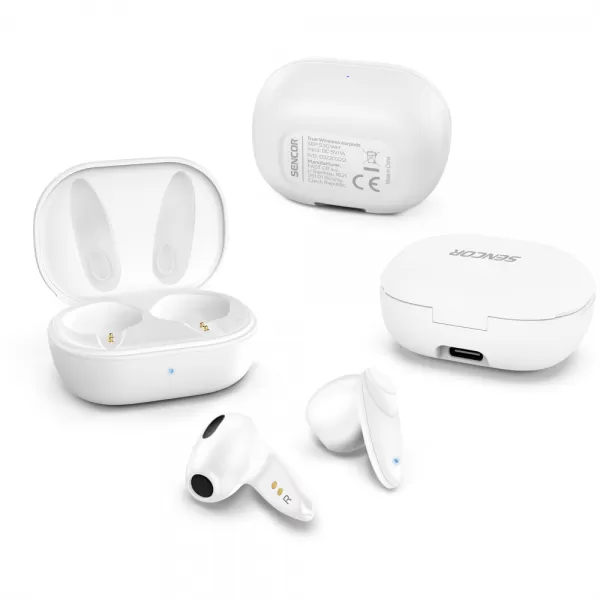 Sluchátka do uší SENCOR SEP 530BT WH TWS