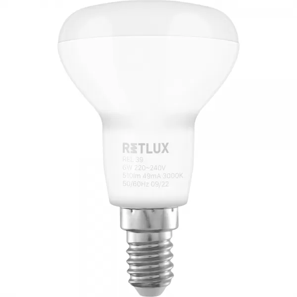 REL 39 LED R50 4x6W E14 WW RETLUX