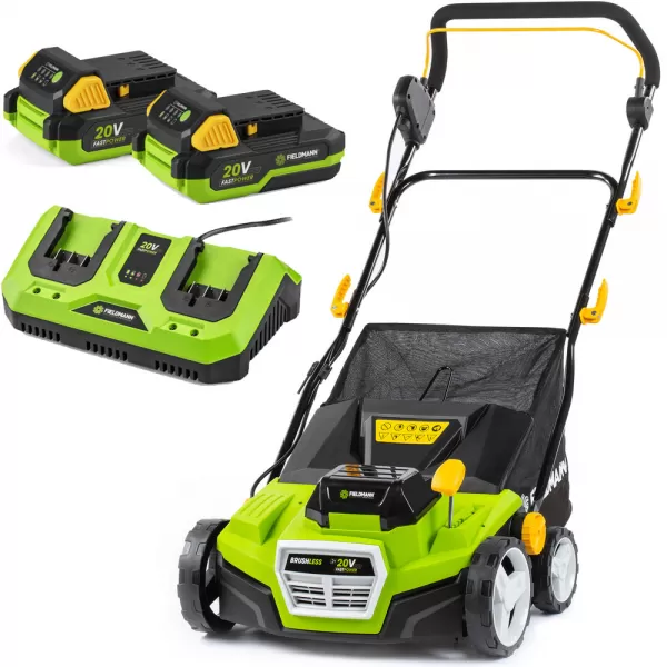 Aku vertikutátor FIELDMANN FZV 70905-0 2x20V + 2x Akumulátor FDUZ 79020 + Nabíječka FDUZ 79110