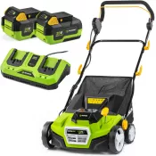 Aku vertikutátor FIELDMANN FZV 70905-0 2x20V + 2x Akumulátor 4Ah FDUZ 79040 + Nabíječka FDUZ 79110