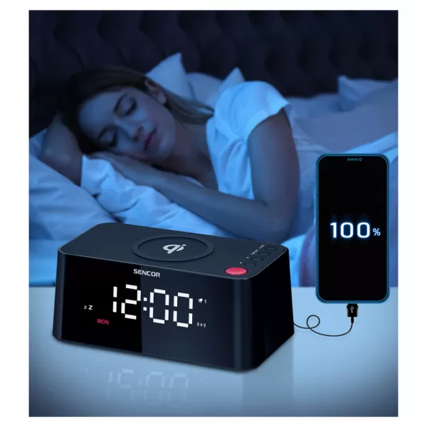 HODINY S NABÍJEČKOU SENCOR SDC 7600 Qi