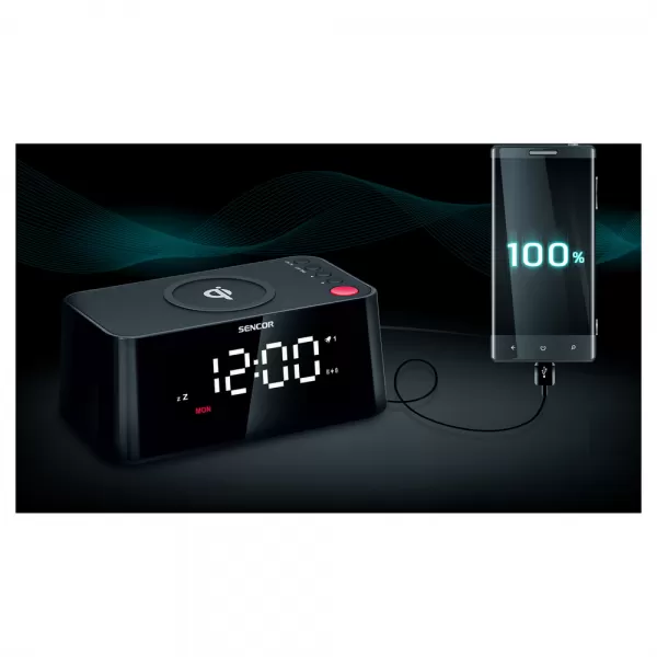 HODINY S NABÍJEČKOU SENCOR SDC 7600 Qi