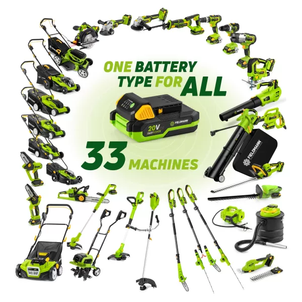 FZR 70385 2x20V Sekačka Fieldmann + 2x Akumulátor 2Ah + Nabíječka