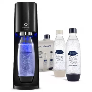 SODASTREAM Výhodný set E-Terra Black + lahve 2x 1l FUSE Ginger
